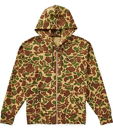 Relaxed Fit Camo Double-Knit Hoodie by Polo Ralph Lauren