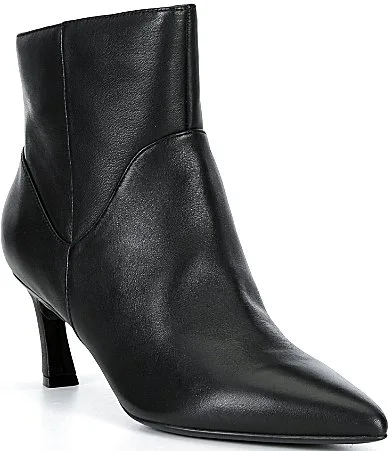 Mabel Leather Pointed Toe Ankle Booties by Naturalizer