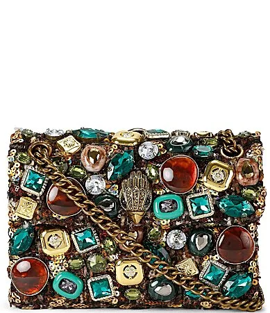 London Mini Kensington Ophelia Sequin Jeweled Crossbody Bag by Kurt Geiger