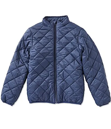 Fleece Lined Quilted Puffer Coat by Class Club