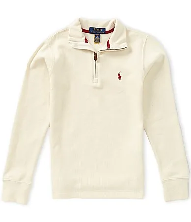 Long Sleeve Quarter Zip Pullover by Polo Ralph Lauren