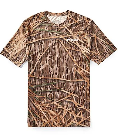 Mossy Oak Tech Shadow Grass Printed Short Sleeve T-Shirt by Costa