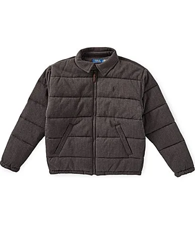 Herringbone Quilted Double-Knit Jacket by Polo Ralph Lauren