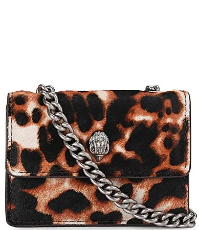 London Micro Kensington Animal Print Chain Crossbody Bag by Kurt Geiger