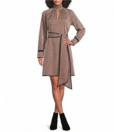Woven Long Sleeve Print Top by Reiss