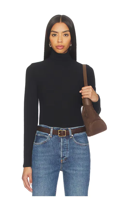 Dana Sweater Jersey Turtleneck by Perfectwhitetee