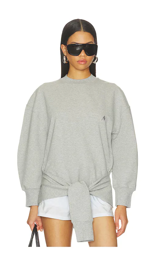 Fleece Tie Sweatshirt by Attico