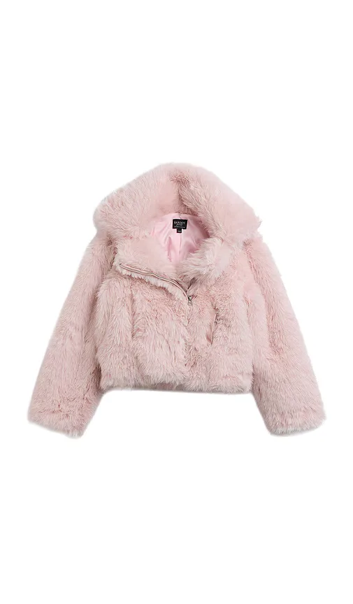 Jayden Faux Fur Jacket by Bardot