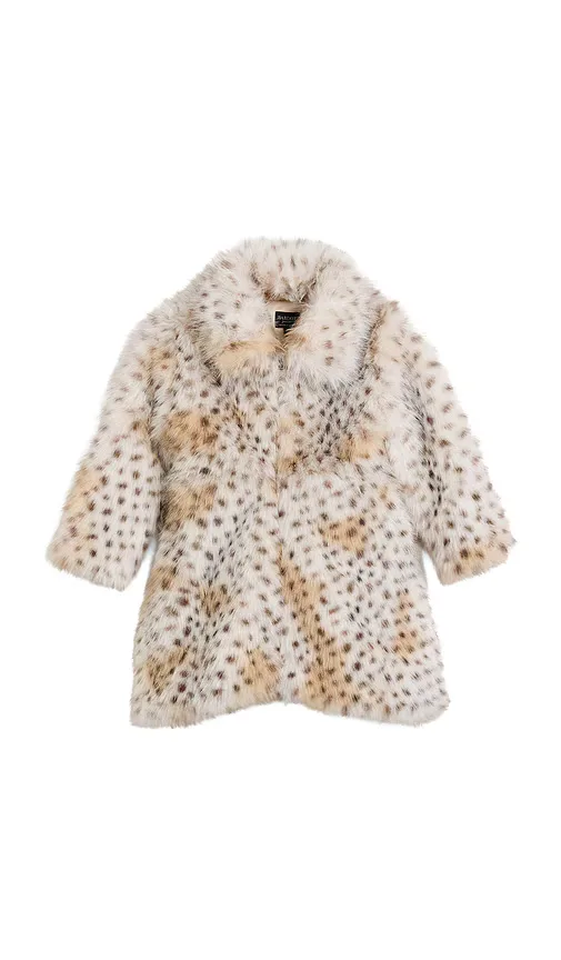 Lea Faux Fur Coat by Bardot