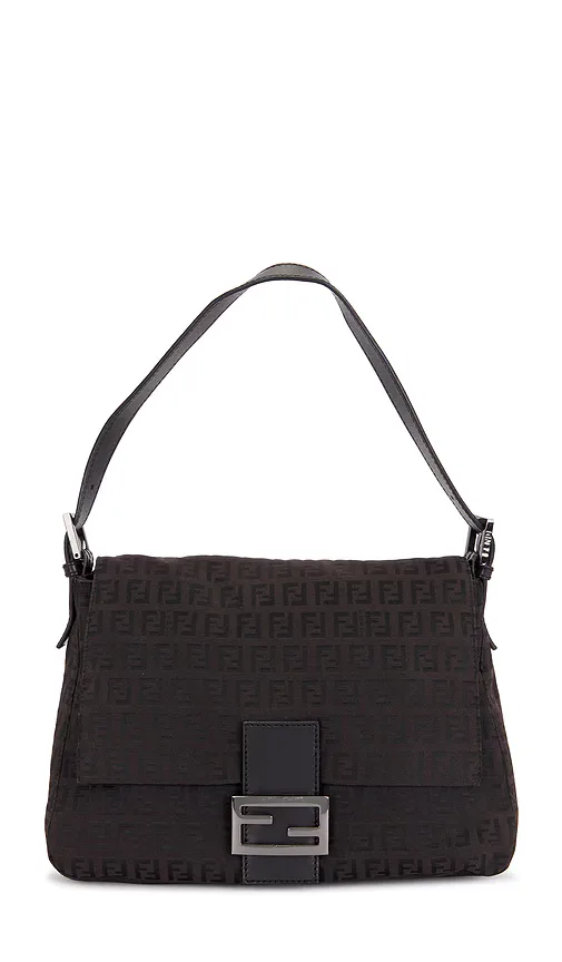 Fendi Zucchino Mama Baguette Shoulder Bag