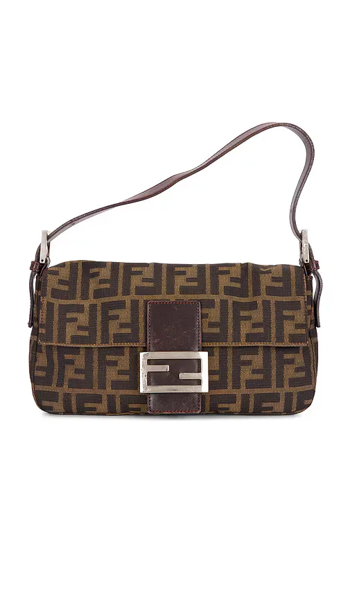Fendi Zucca Baguette Shoulder Bag by Fwrd Renew