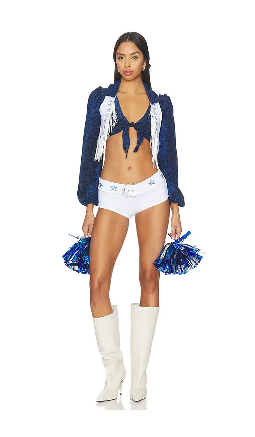 Lone Star Cheerleader Costume by Dolls Kill