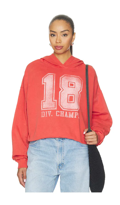 18 Div. Champs Drop Shoulder Crop Hoodie by Junk Food