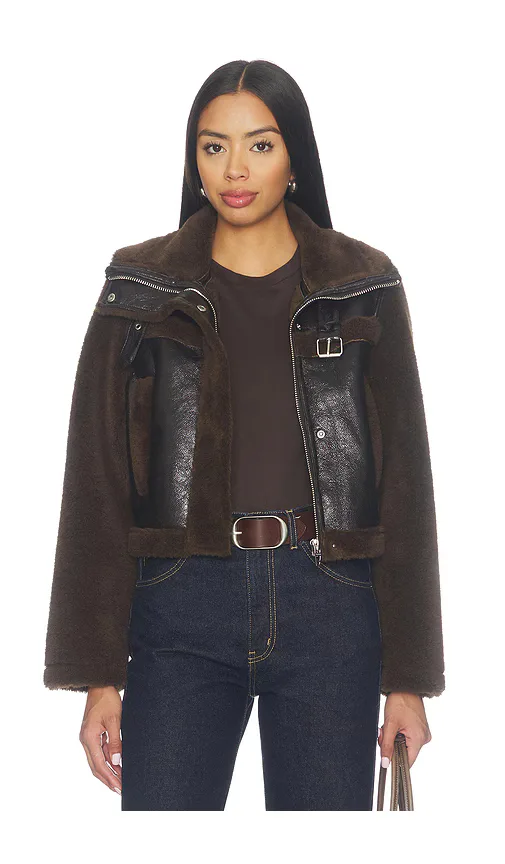 Faux Fur Cropped Jacket by BLANKNYC