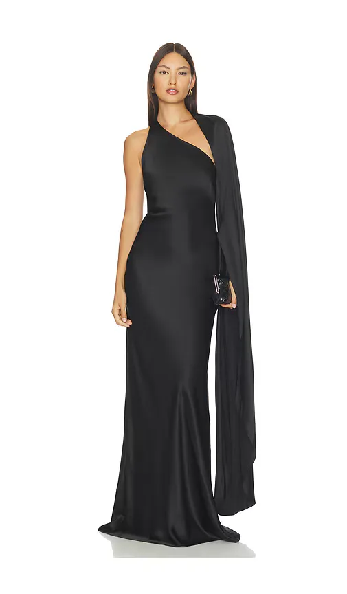 Drape Sleeve One Shoulder Gown by The Sei