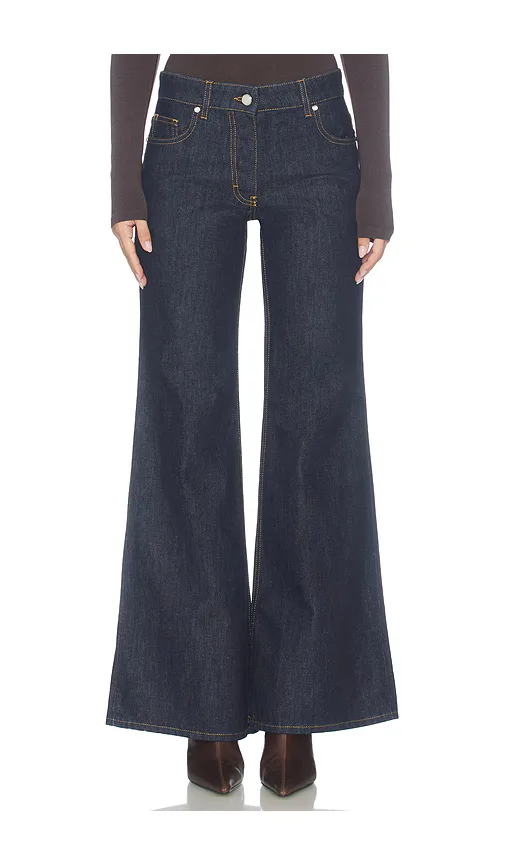 Raw Denim Flared Jeans by Casablanca