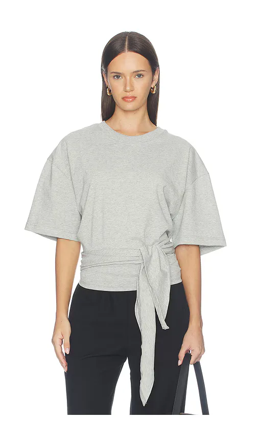 Cotton Jersey Split Back Tee by St Agni