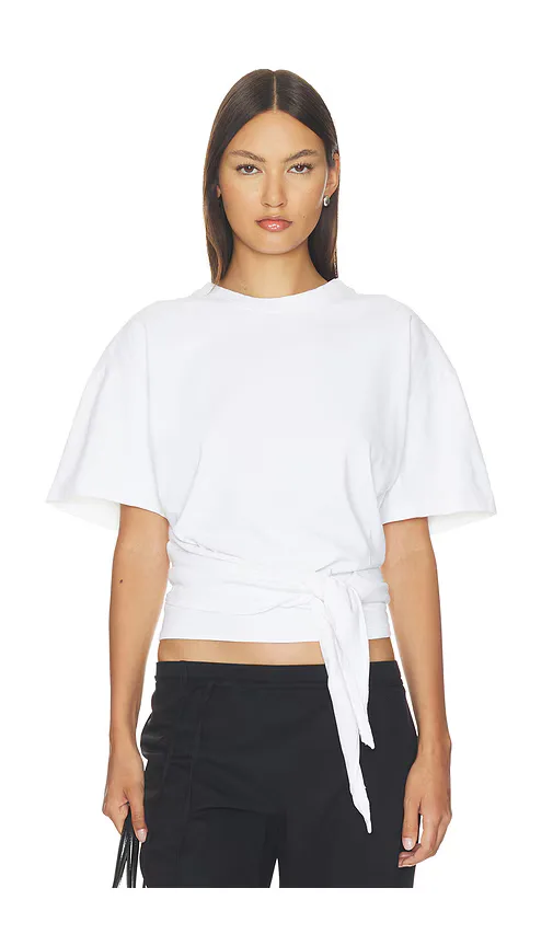 Cotton Jersey Split Back Tee