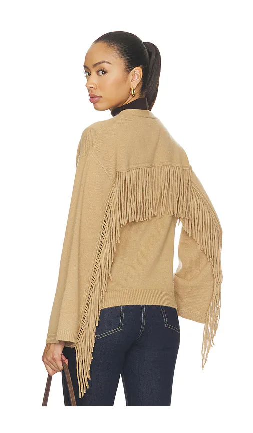 Martti Fringe Cardigan by W Cashmere