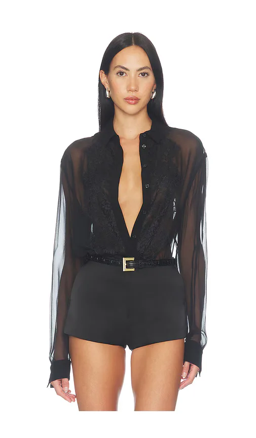 Chelsea Silk Lace Blouse by Sans Faff