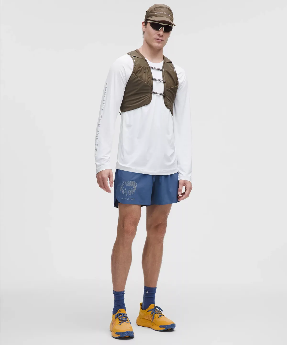 Lululemon x Geoff McFetridge Fast and Free Lined Running Short 5 by Lululemon