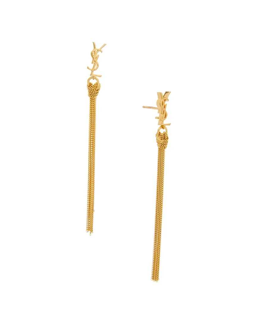 Cassandre Tassel Earrings by Saint Laurent