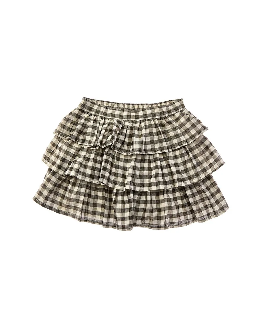 Gingham Shimmer Tiered Skirt by Janie and Jack