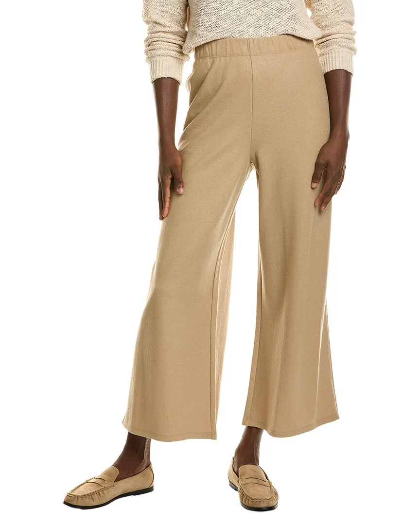 Wide Ankle Wool Pant by Eileen Fisher