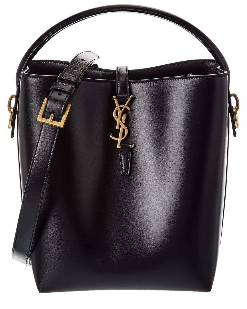 Leather Bucket Bag by Saint Laurent