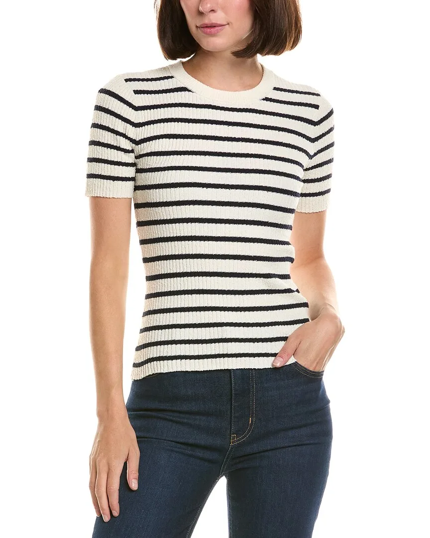 The Striped Knit T-Shirt by FRAME
