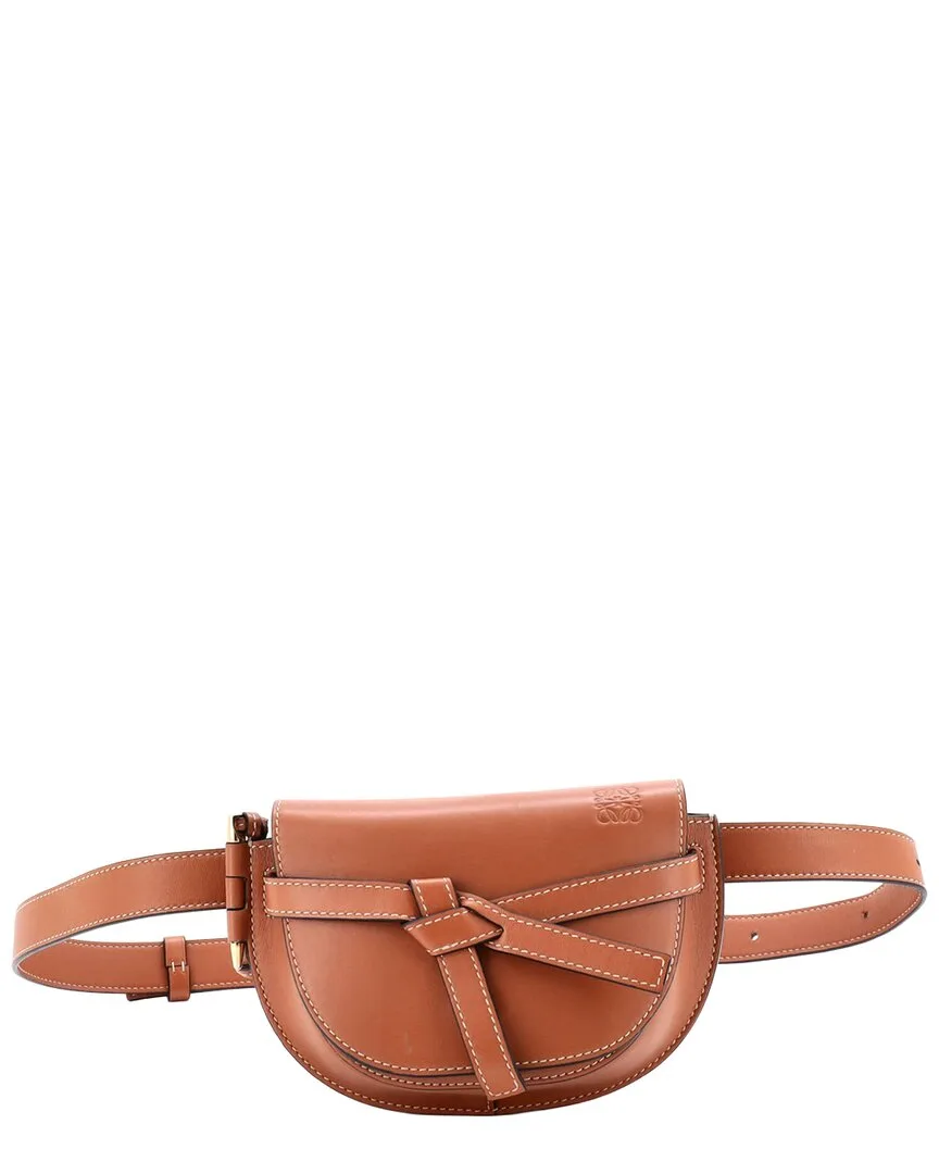 Brown Leather Gate Belt Bag Mini (authentic Pre-Loved) by LOEWE