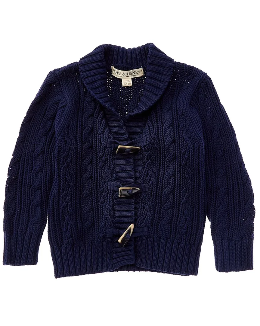 Letterman Shawl Collar Sweater by Hope & Henry