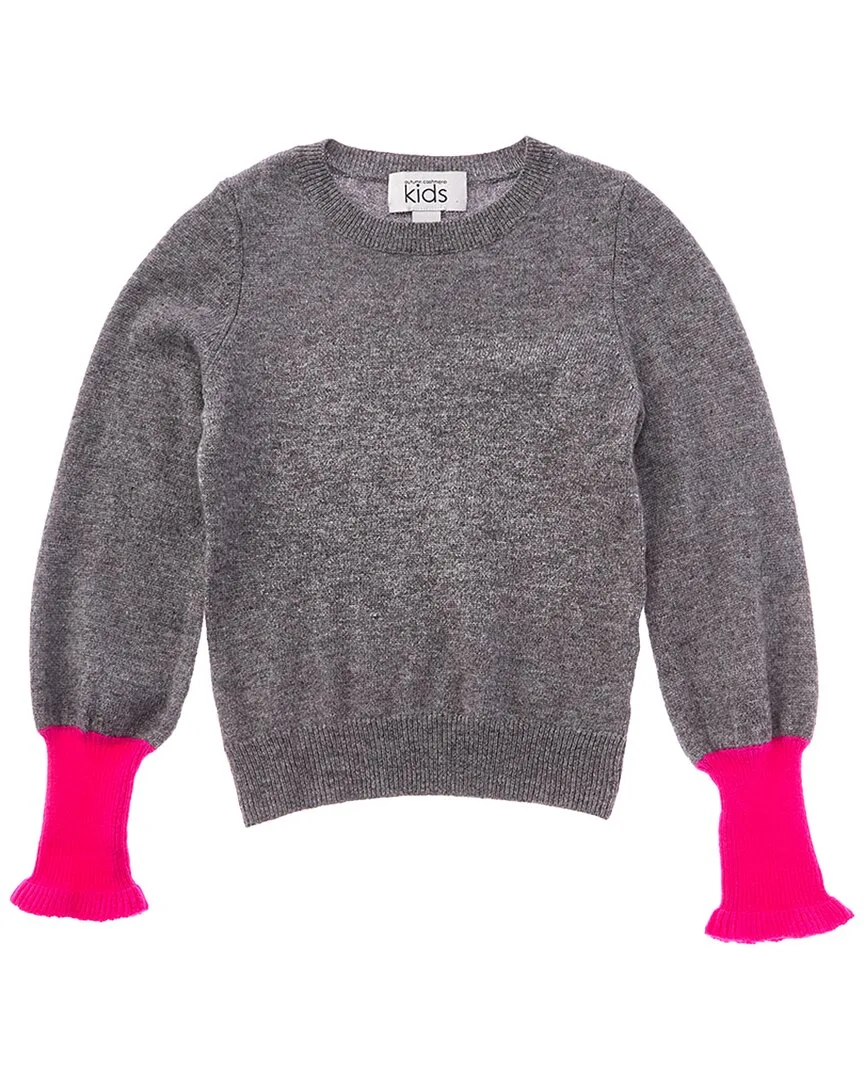 Balloon Sleeve Wool & Cashmere-Blend Sweater by Autumn Cashmere