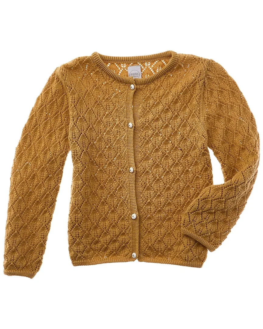 Open Work Wool Cardigan by Pepa London