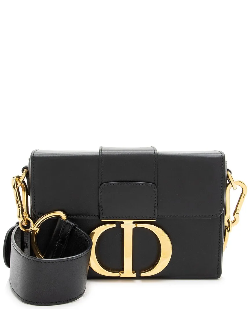 Black Calfskin Montaigne 30 Shoulder Bag (authentic Pre-Loved)