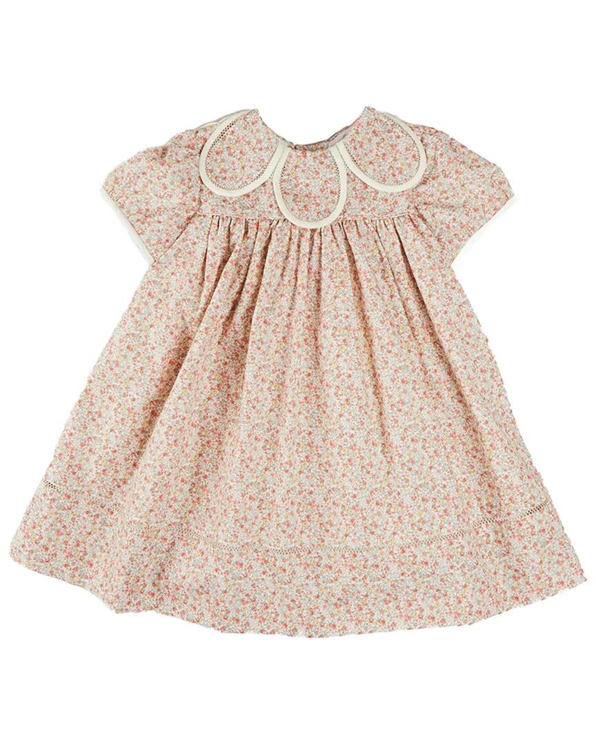 Mabel Floral Statement Collar Dress by Pepa London