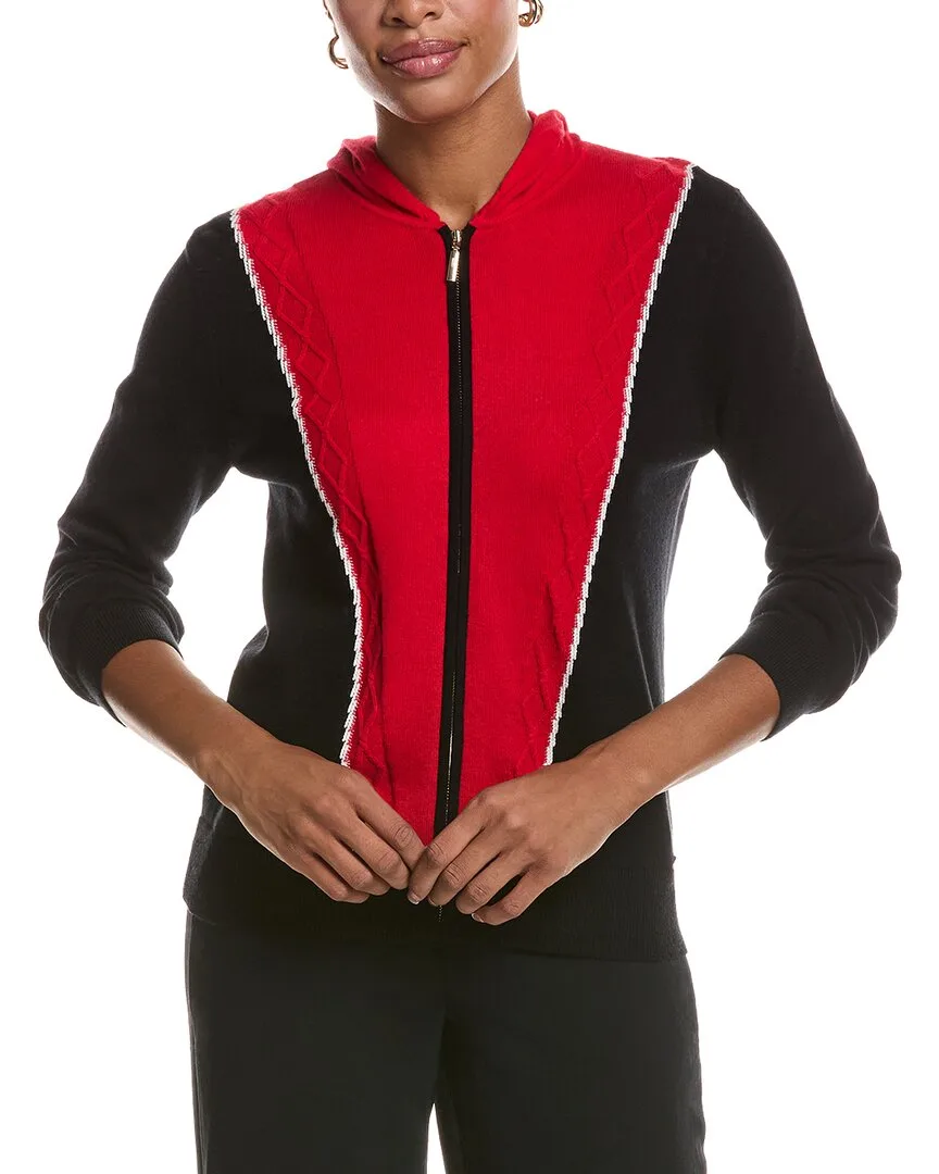 Cashmere Color Block Jacket by St. John