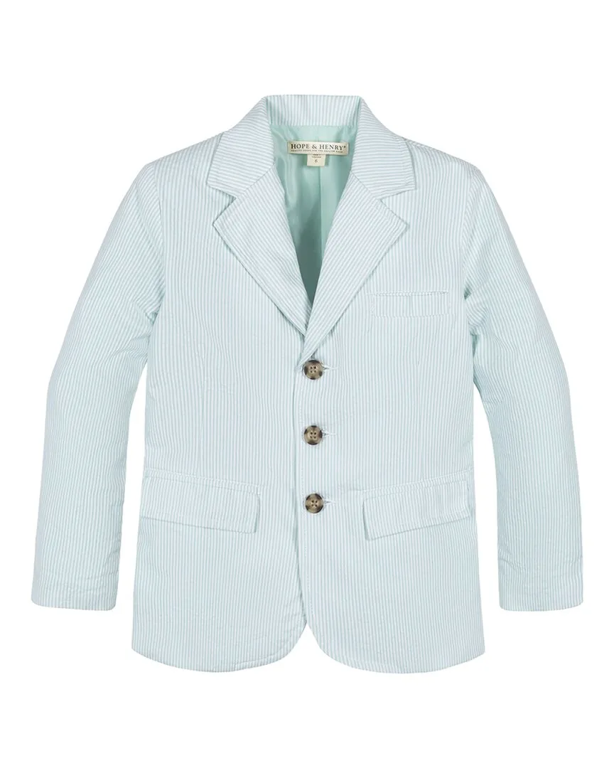 Seersucker Blazer by Hope & Henry