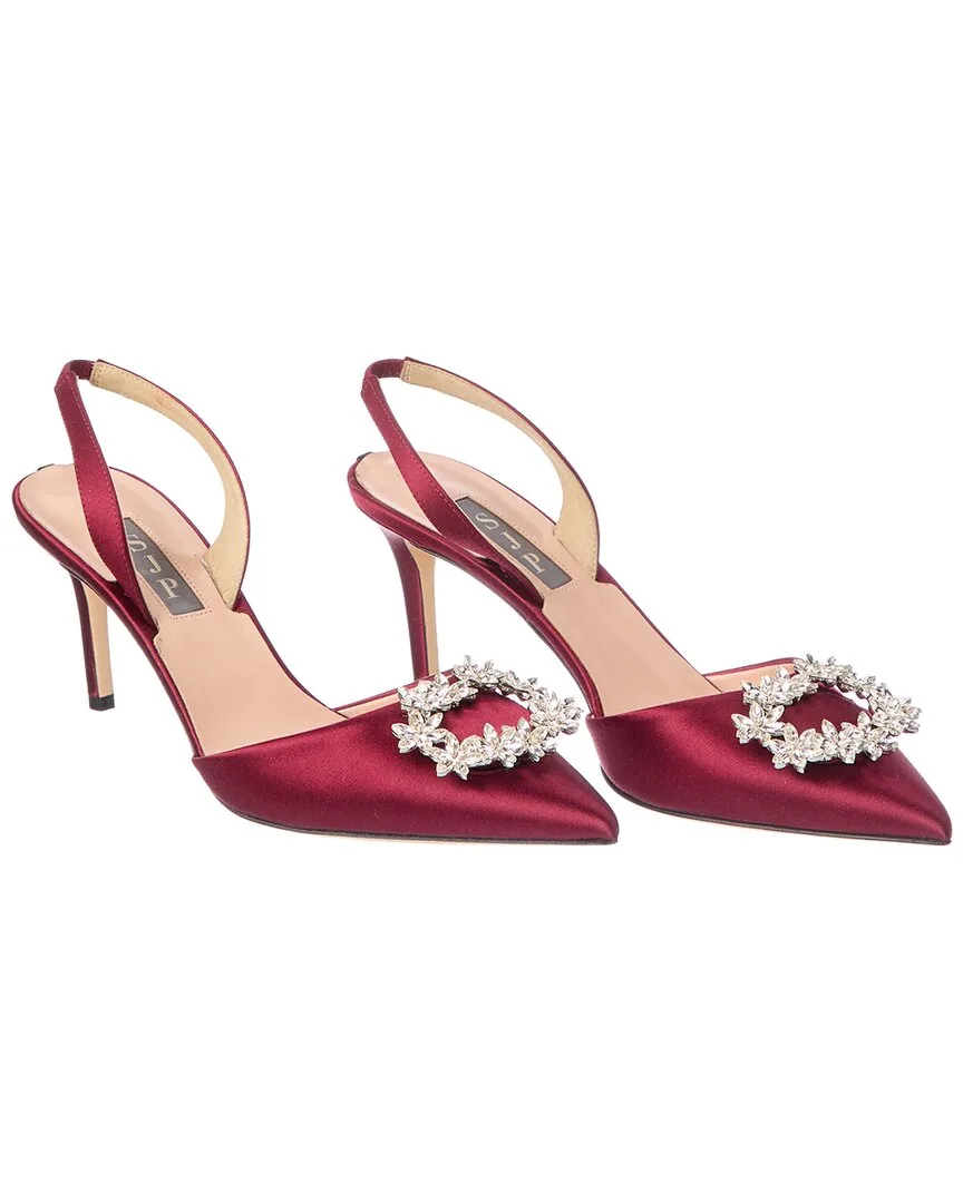 Sjp by Sarah Jessica Parker Edith 70 Satin Slingba (authentic Pre-Loved) by SJP