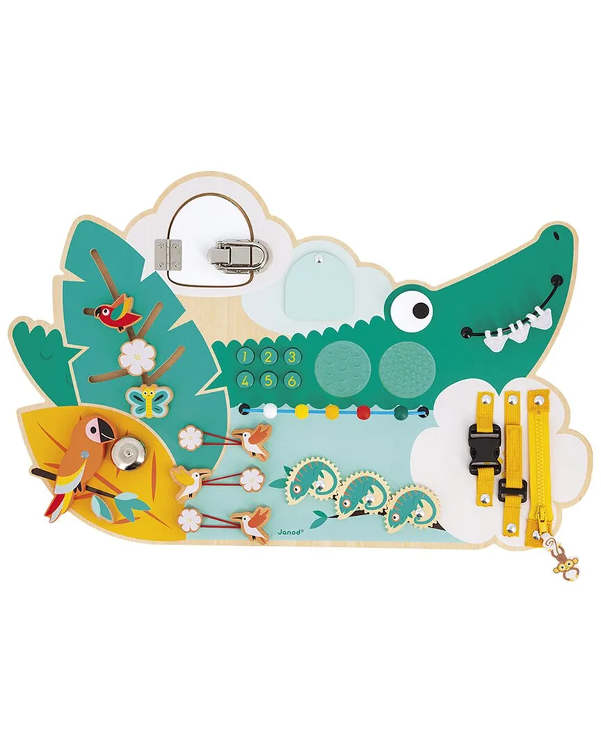 Tropik Crocodile Multi-Activity Busy Board by Janod