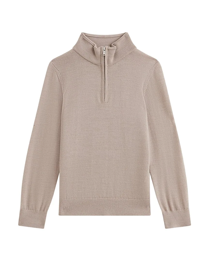 Blackhall Funnel 1/2-Zip Wool Pullover by Reiss