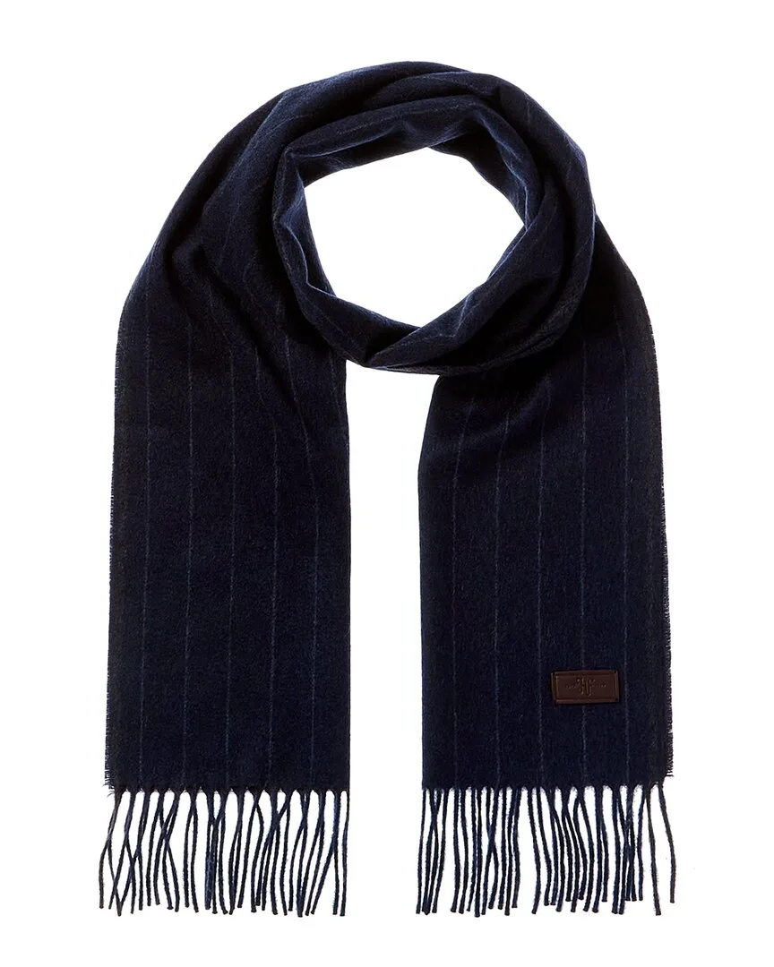 Chalk Stripe Cashmere Scarf by Hickey Freeman