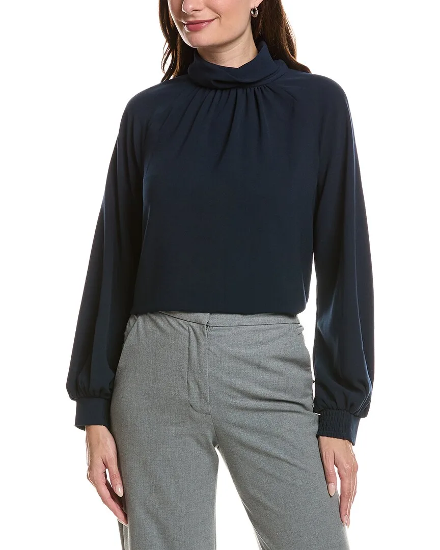 High Neck Blouse by Brooks Brothers