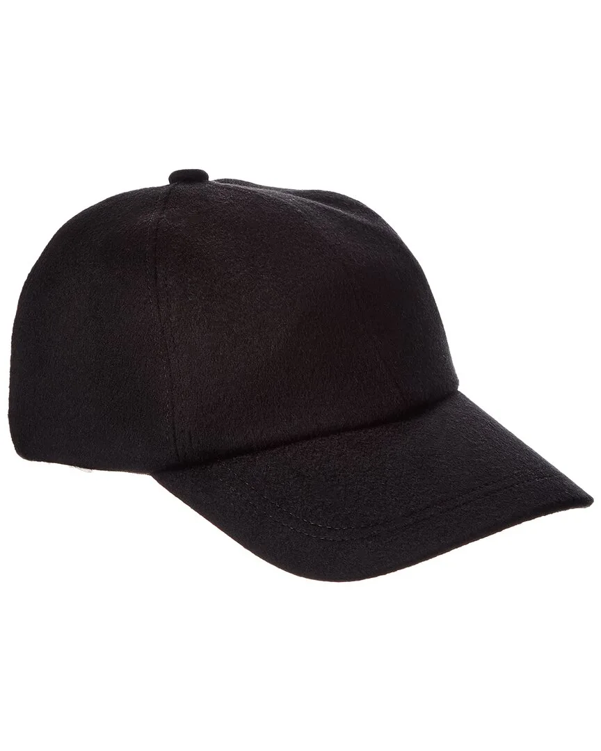 Leather-Trim Cashmere Baseball Cap by Brooks Brothers