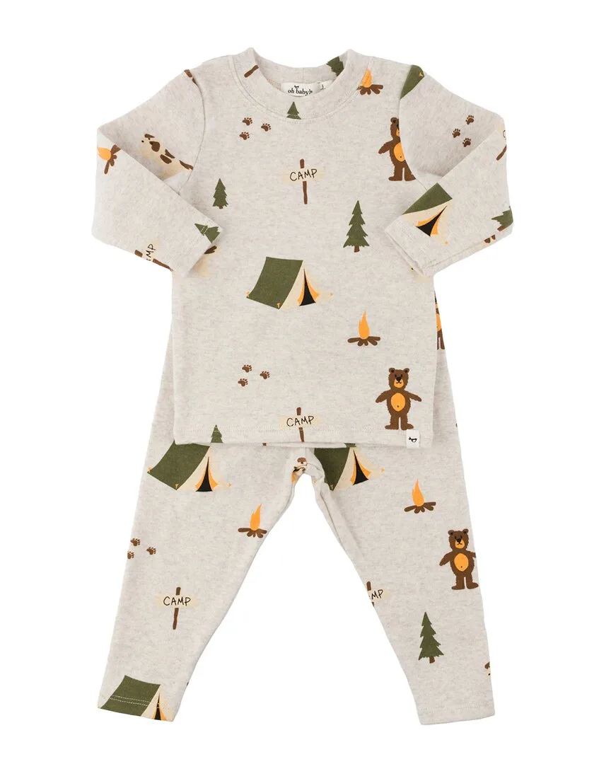 Camping Print 2Pc Set by Oh Baby
