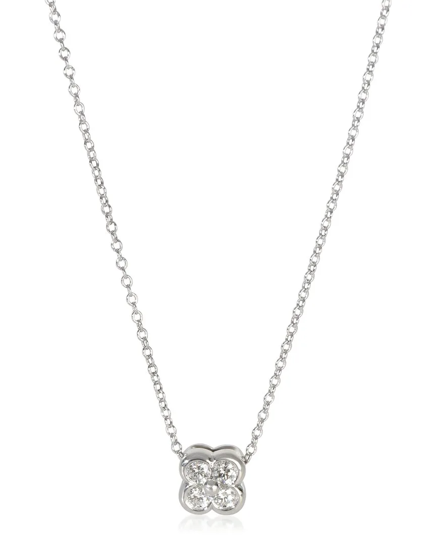 Lace 0.18 ct. tw. Diamond Rose Gold Pendant (authentic Pre-Loved) by Tiffany & Co.