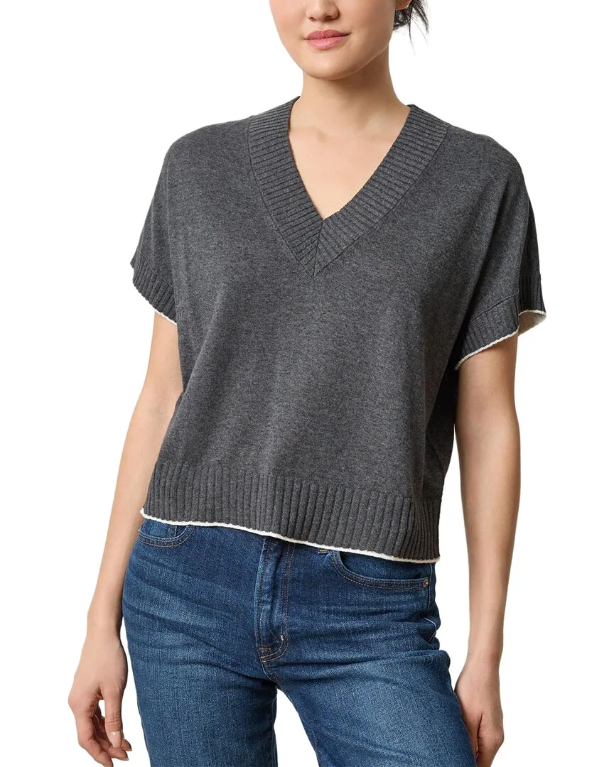V-Neck Pullover Sweater by Lilla P