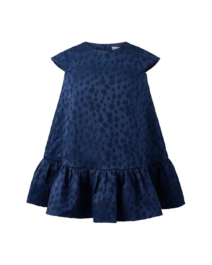 Petal Damask Drop Hem Dress by Rachel Riley
