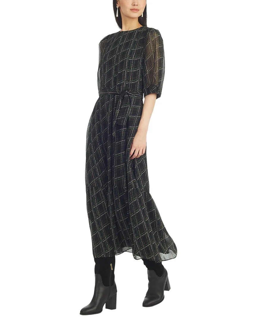 James Sophie Tie Waist Midi Dress
