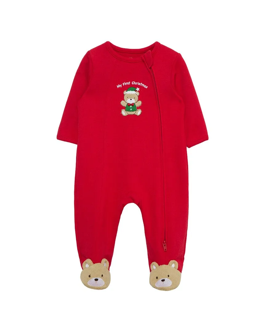 Holiday Bear Footie by Little Me